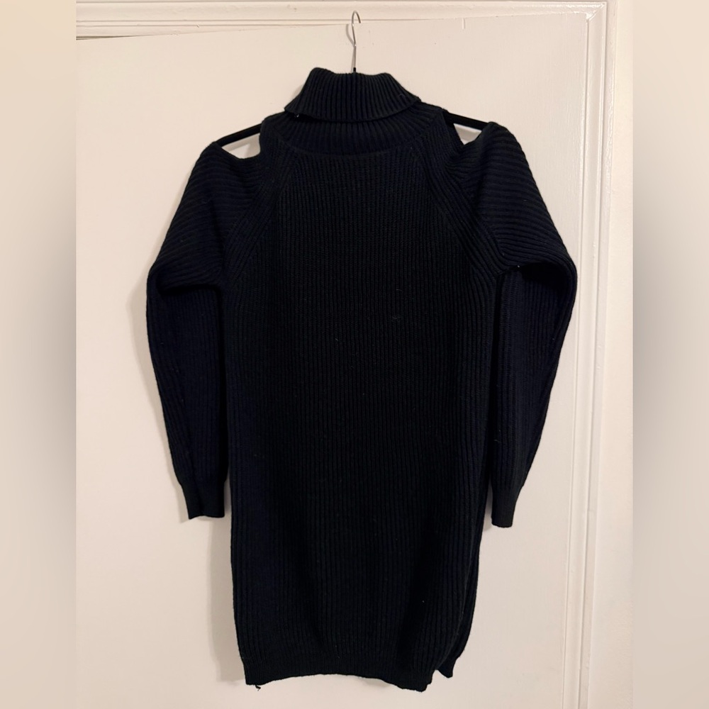 Women's Black Turtleneck Sweater